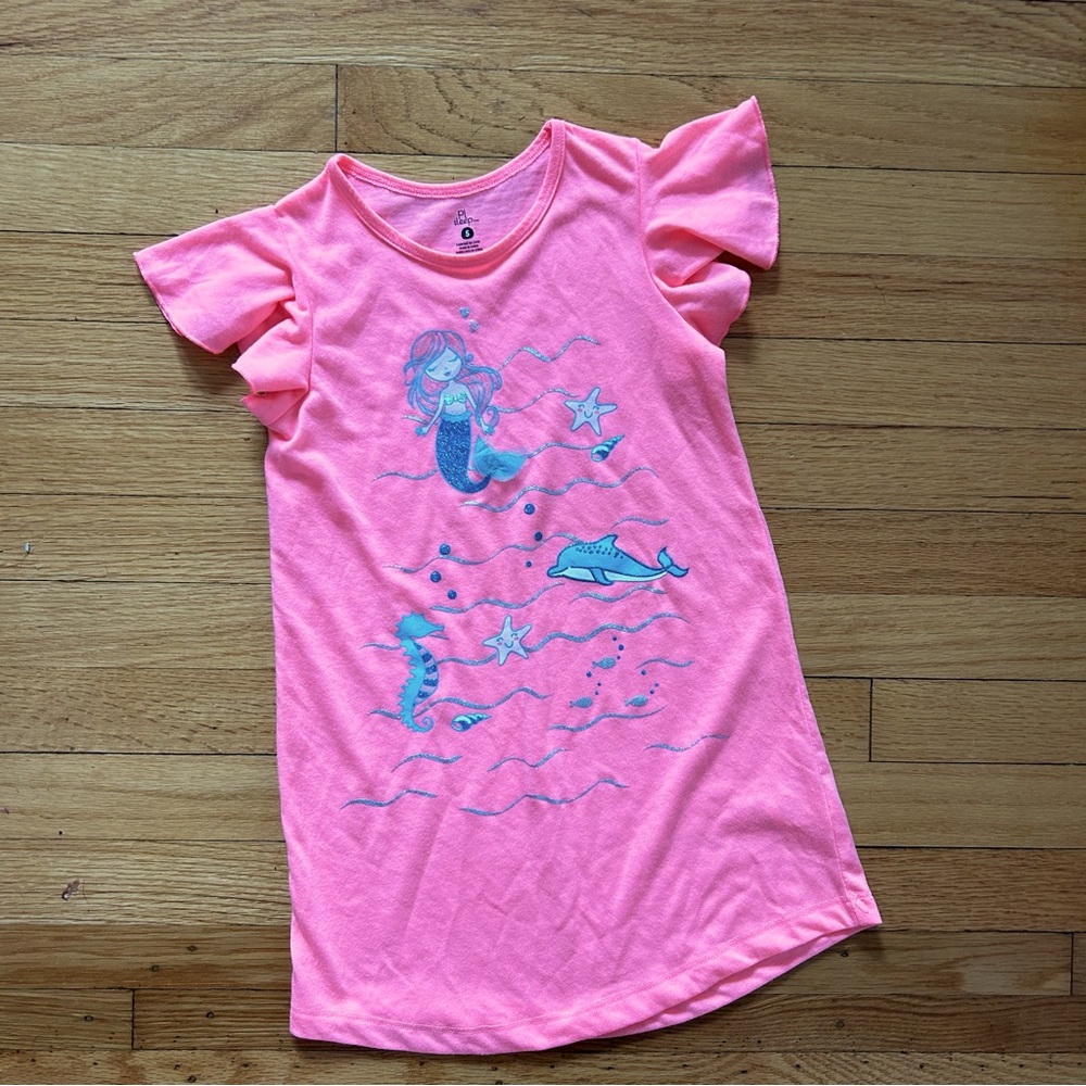 PJ Sleep Size 5 Flutter sleeve girls nightgown